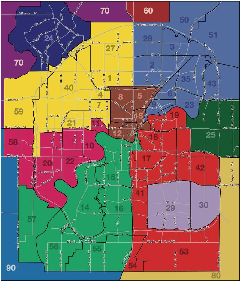 Edmonton Zone Map 
